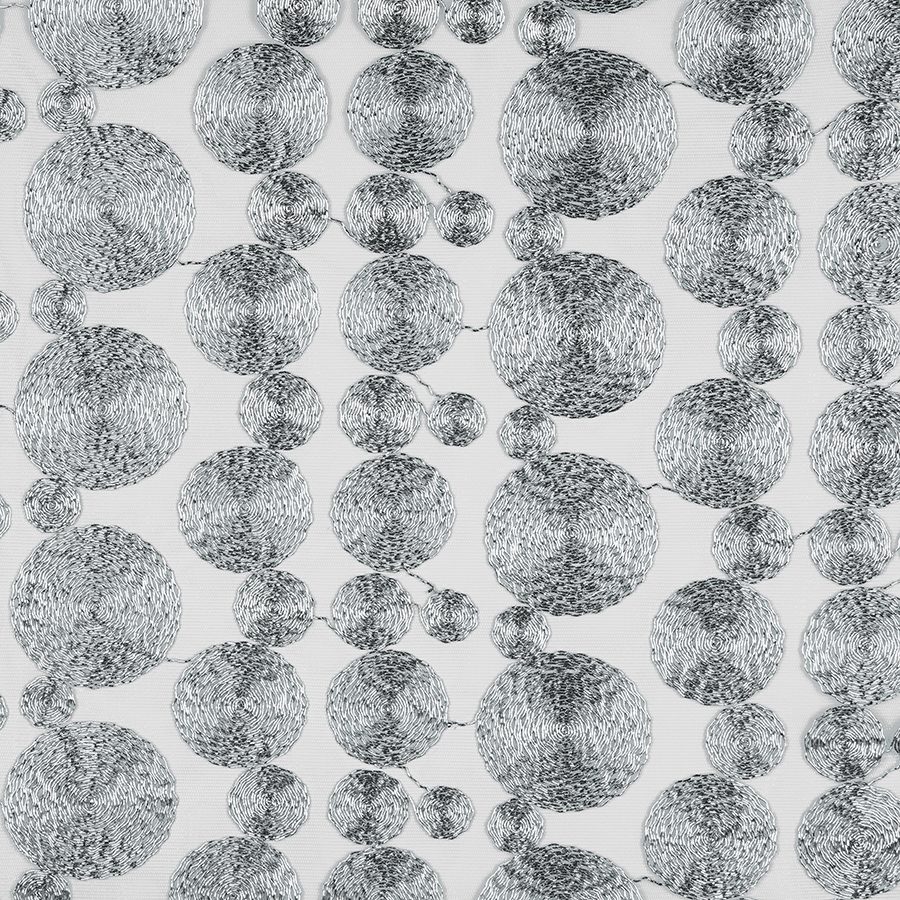 Specialty Concentric Silver tablecloth